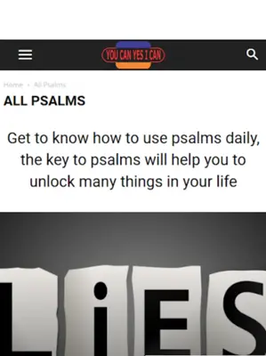 The Key To Psalms android App screenshot 0